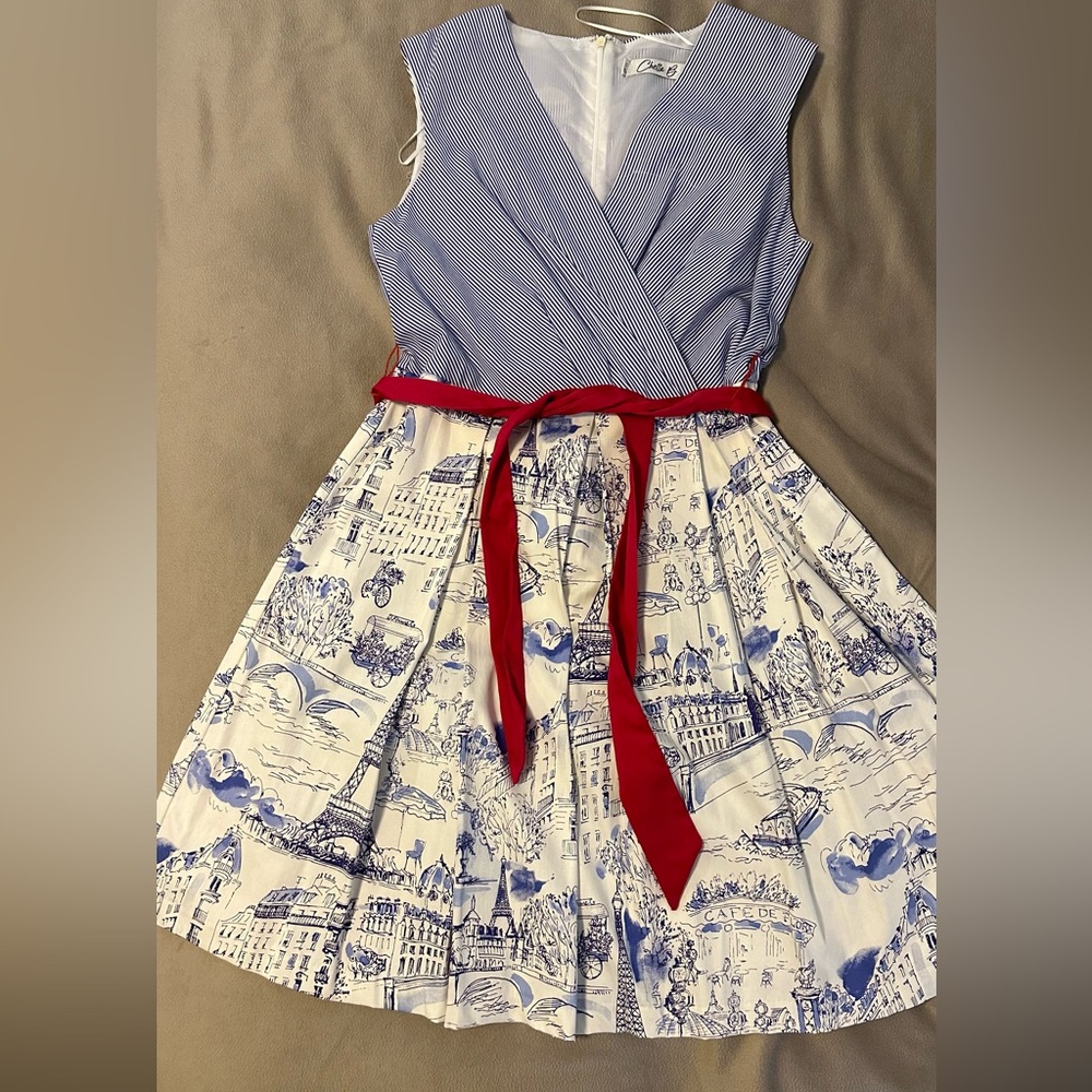 Beautiful wrap top dress NEVER WORN NWOT